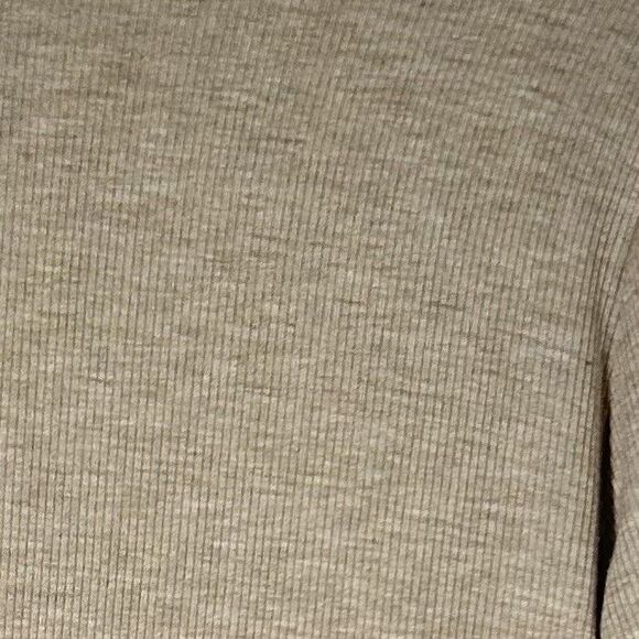 Joah Brown Luna Ribbed Open Front Duster Cardigan Sz S/M Tan Side Slits Boho - Picture 13 of 14